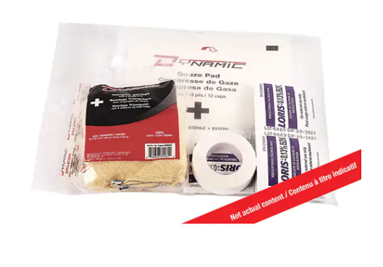 Trousse de premiers soins pour radeau de sauvetage Dynamic, dispositif médical classe 1, sac en nylon