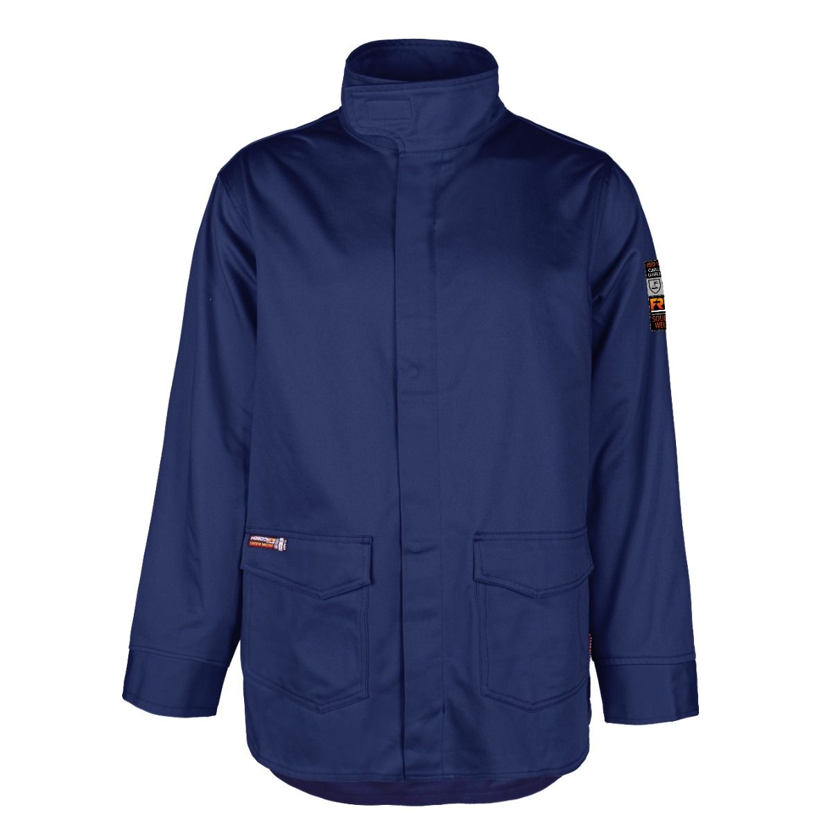 Veste longue de soudeur ignifuge marine