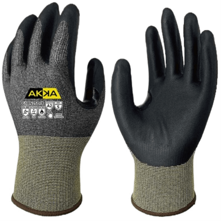 ANSI A2 coupure - tricot thermal 18 jauge, abrasion ANSI 5, ESD, tactile, renfort