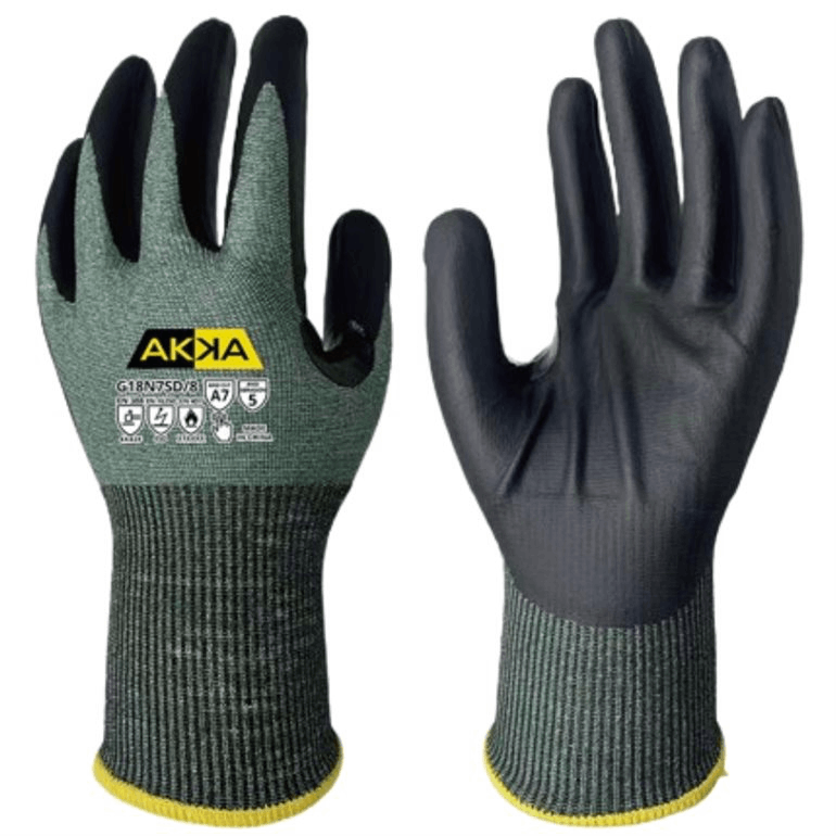 ANSI A7 coupure - tricot thermal 18 gages, Abrasion ANSI 5, ESD, tactile, renfort