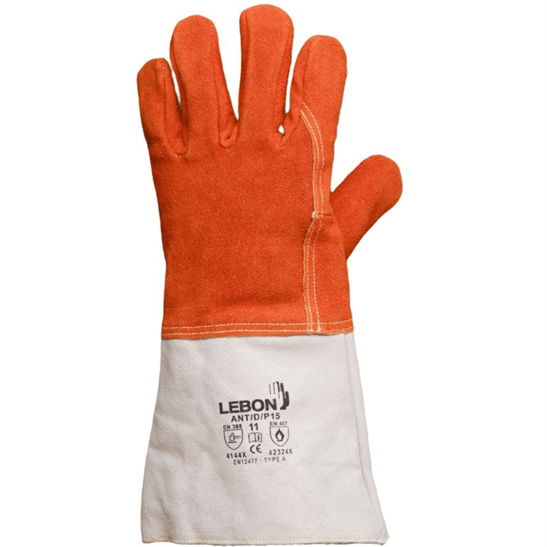 Gant traitée anti-chaleur, doublé d'un molleton 100% laine