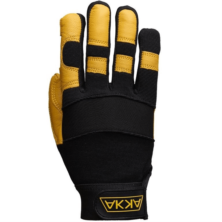 Cuir chèvre, Dos en Spandex et polyester, Neoprène jointures, Paume gel mousse, Velcro