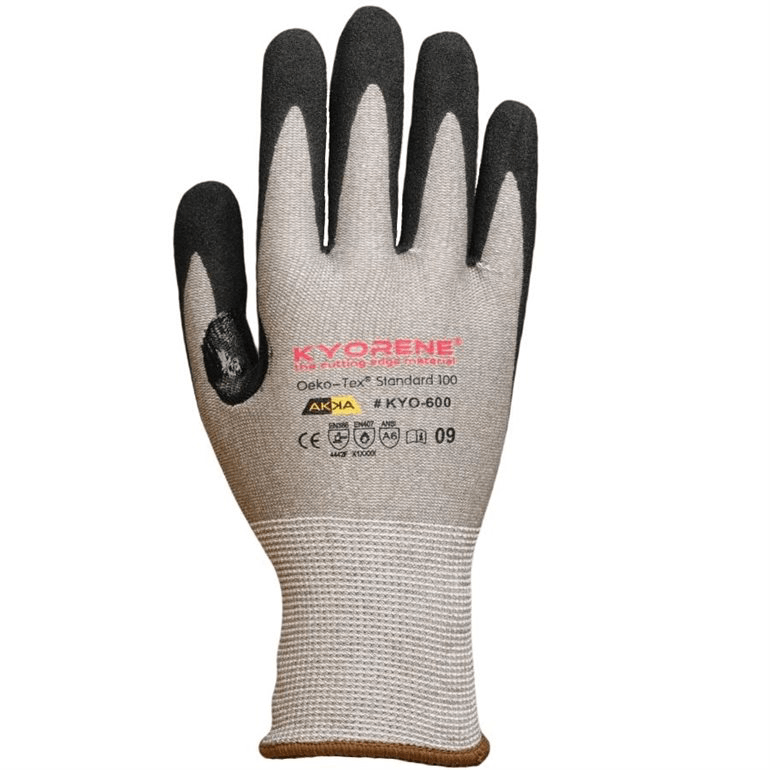 Gants ANSI A6 coupure - tricot kyorene, enduit HCT nitrile micro-mousse, alimentaire