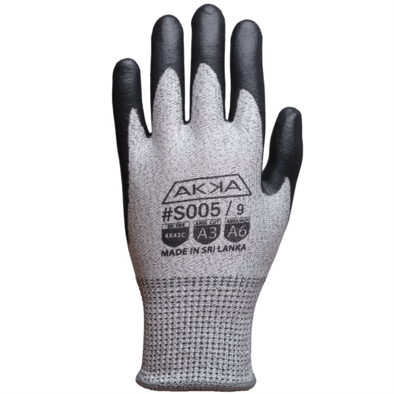 ANSI A3 coupure - tricot de Dyneema-fibre de verre, enduit caoutchouc-nitrile