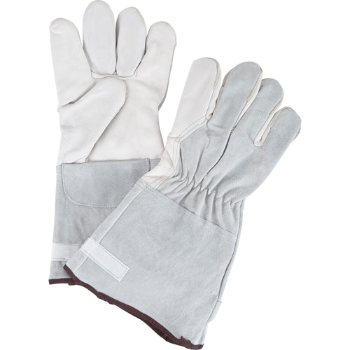 Gants de travail à ajustement d'usage standard, Paume en Cuir fleur de chèvre