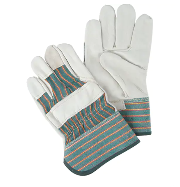 Gants pour ajusteur résistant à l'abrasion, dames, paume en cuir fleur de vache