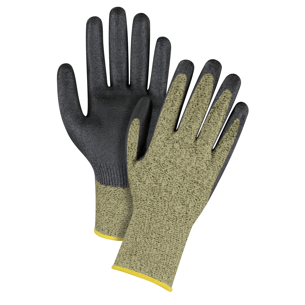 Gants enduits respirables, taille 6/t-petit, calibre 13, revêtement mousse de nitrile, enveloppe en aramide, ASTM ANSI niveau A6