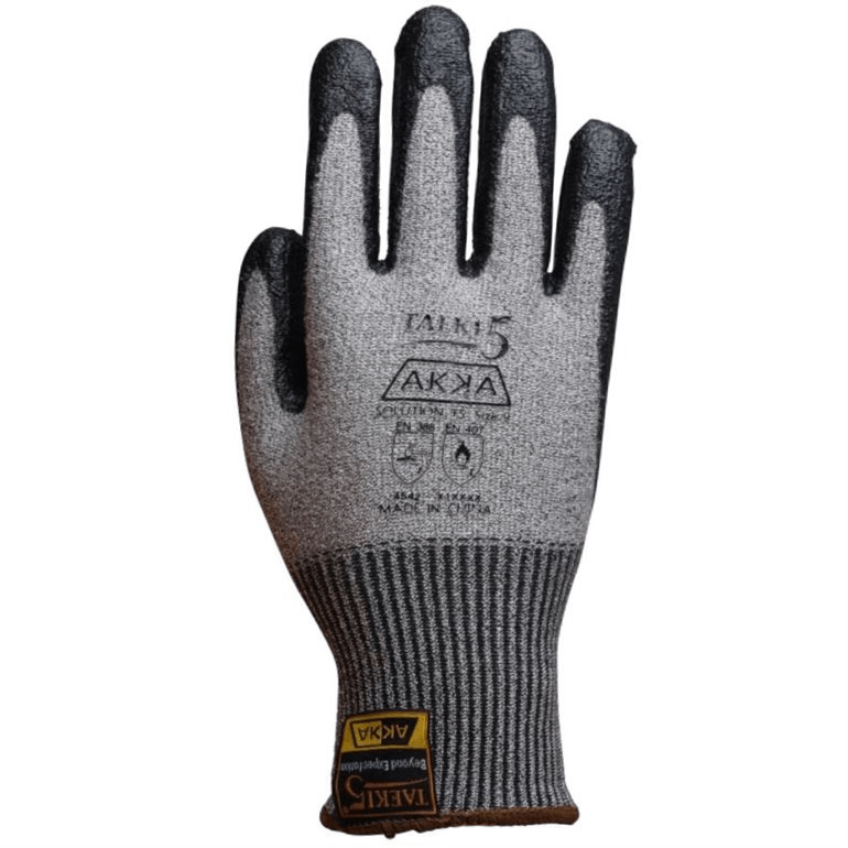 Gants ANSI A3 coupure - tricot 100 % fibre TAEKI 5 enduit nitrile HCT, résistant étincelles