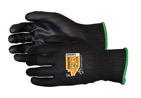 Gants en fibre de filament composite, Calibre 13, Revêtement Polyuréthane, Enveloppe en TenActiv, ANSI/ISEA 105 niveau 4