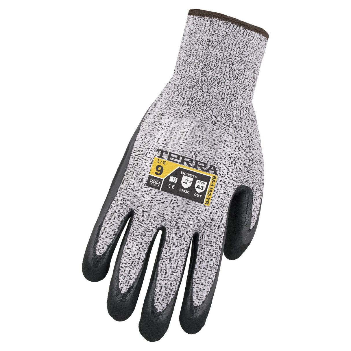 Gants résistants aux coupures ANSI A3, gris/noir