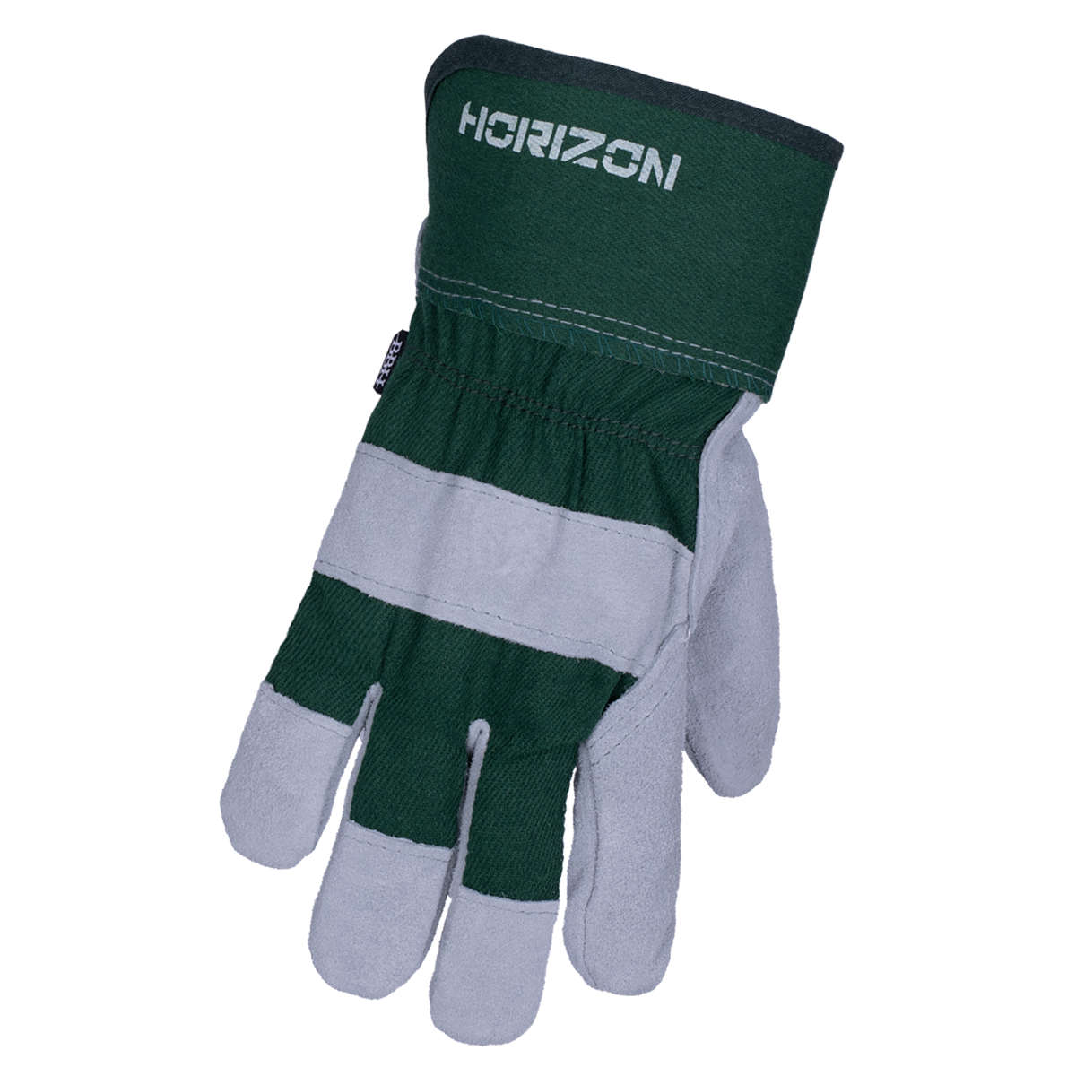 Gants en cuir de vache fendu doublés, couleurs assortis