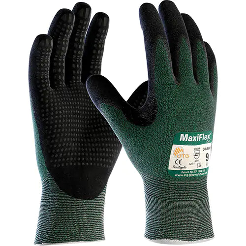 Gants ATG MaxiFlex Cut, Calibre 15, Revêtement Mousse de nitrile, Enveloppe en Fil technique, ASTM ANSI niveau A2/EN 388 niveau 3/EN 388 niveau B