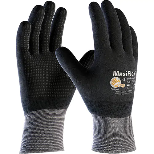 Gants compatibles avec les écrans tactiles ATG MaxiFlex Endurance, Rêvetement Nitrile, Calibre 15, Enveloppe en Nylon/Lycra