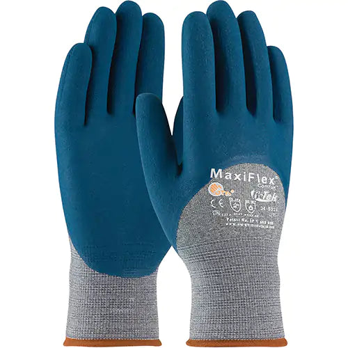 Gants en tricot sans couture ATG MaxiFlex Comfort, Rêvetement Nitrile, Calibre 15, Enveloppe en Nylon