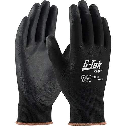 Gants enduits G-Tek GP , grand, rêvetement polyuréthane, calibre 13, enveloppe en nylon