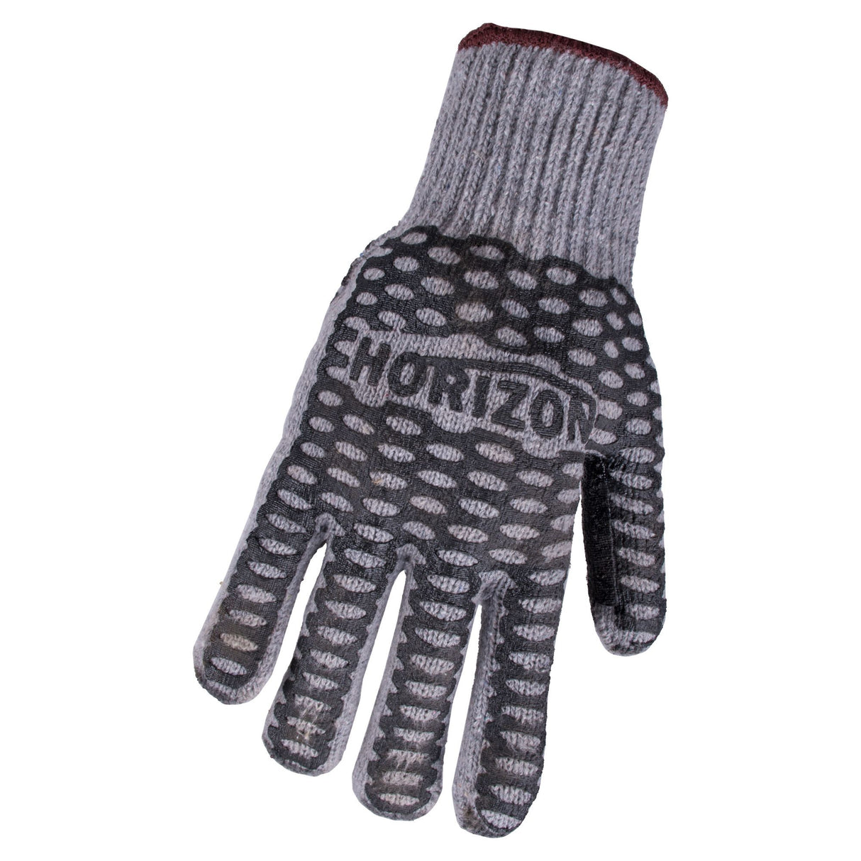 Gants en polyester et coton. beige