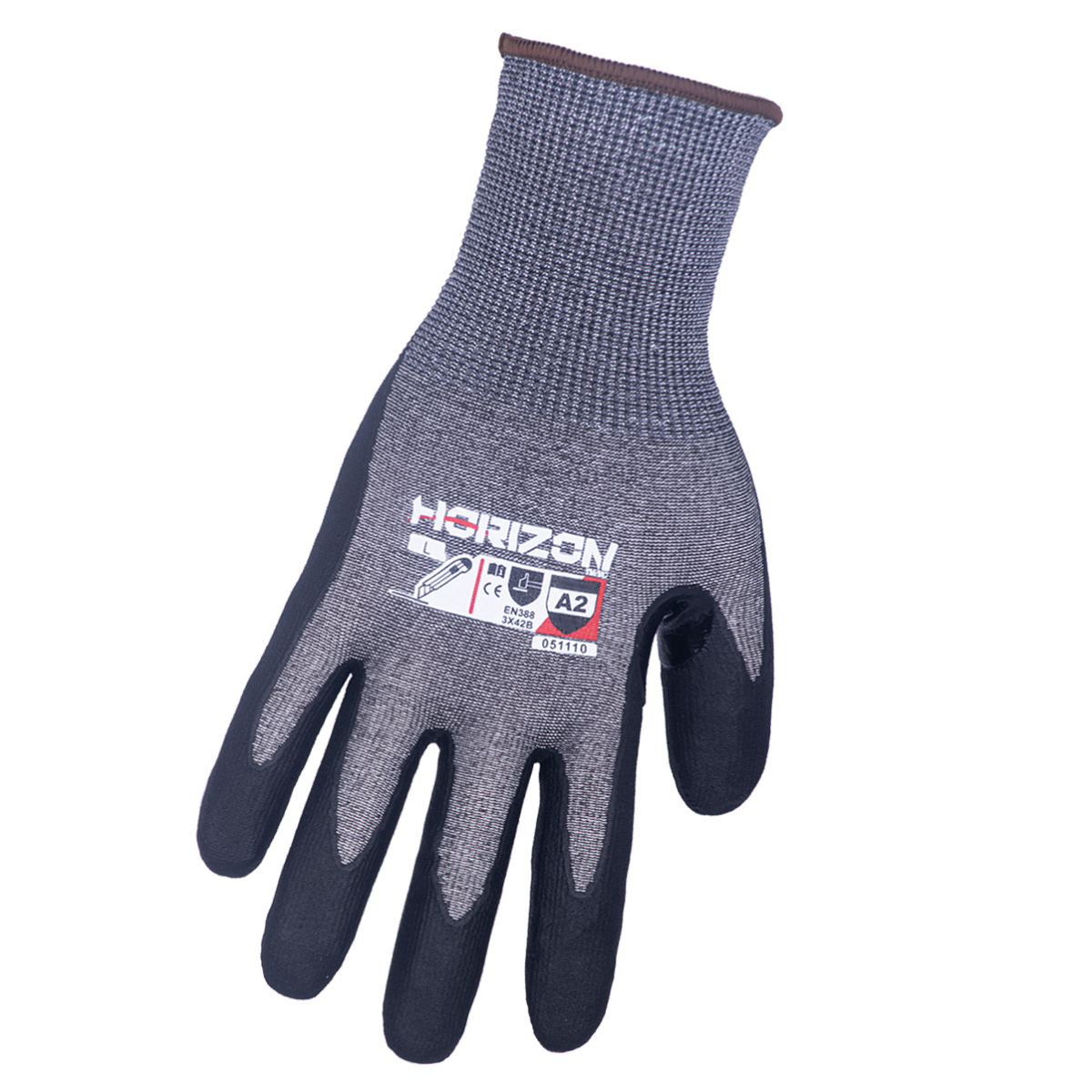 Gants résistants aux coupures A2, noir