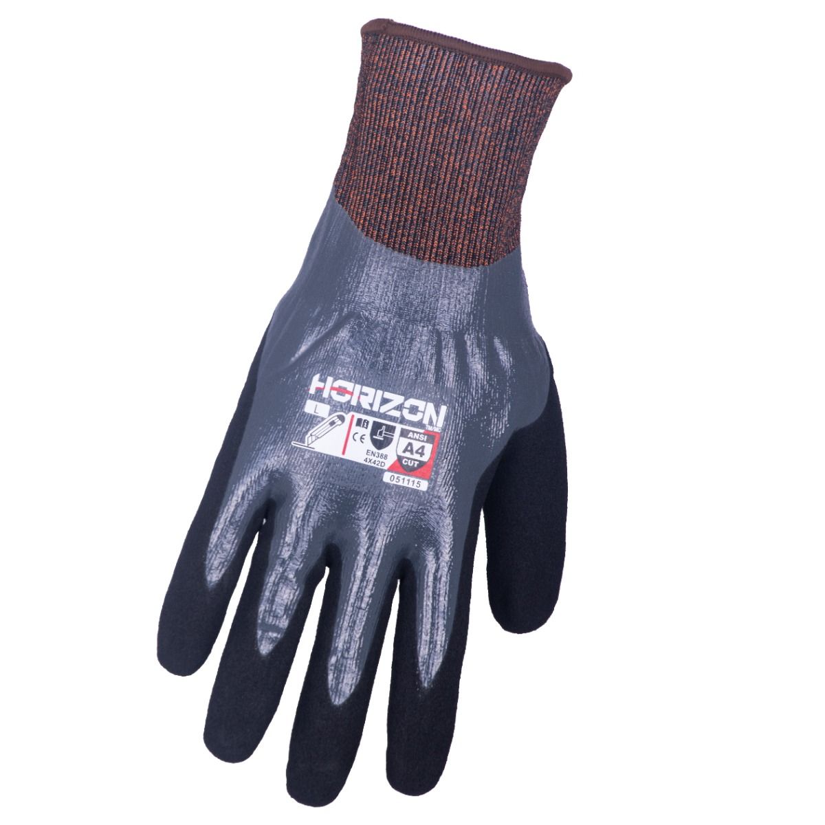 Gants résistants aux coupures ANSI A4, noir