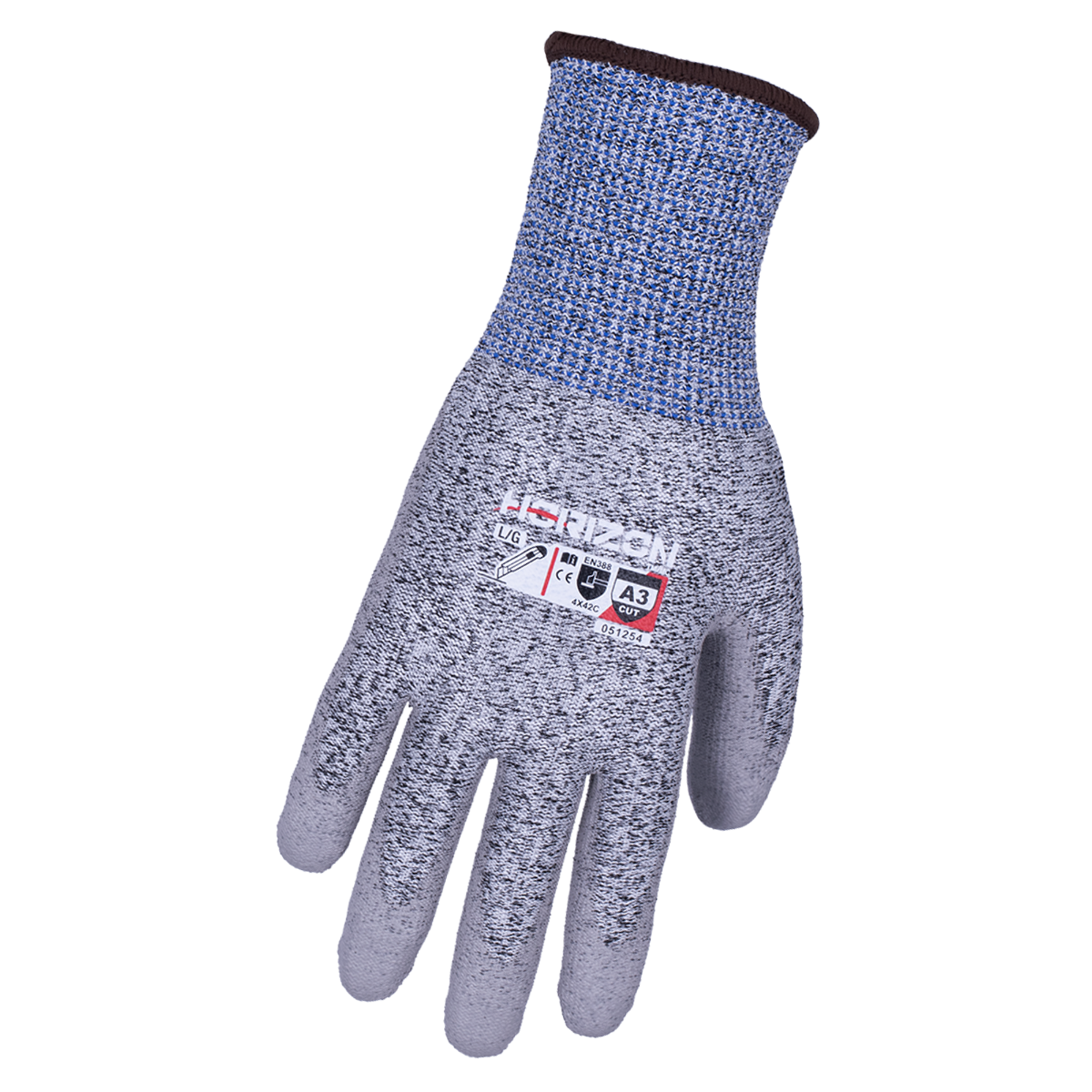 Gants résistants aux coupures A3, gris/noir