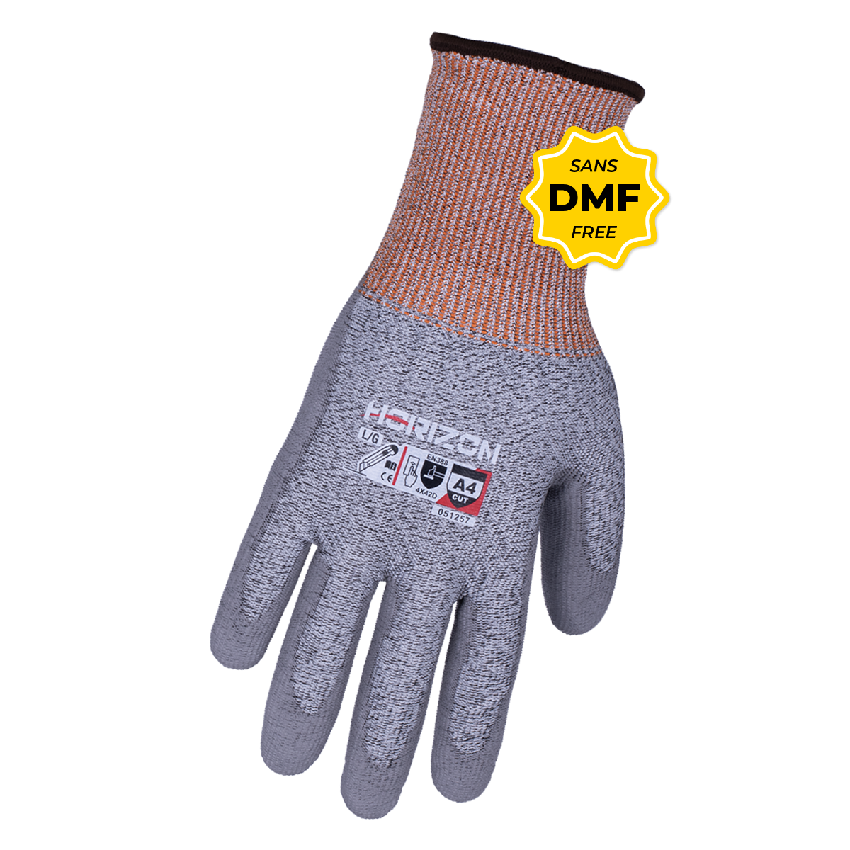 Gants résistants aux coupures A4, gris pâle