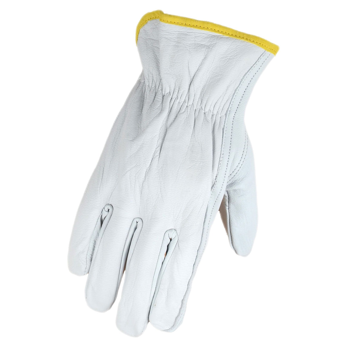Gants de conduite en cuir de vache, Blanc