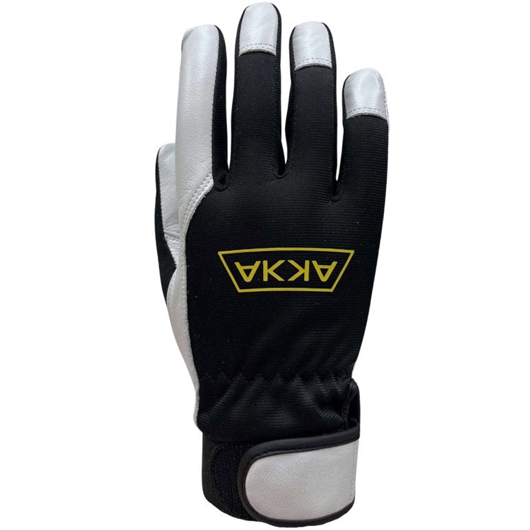 F250G, gant cuir chèvre, tactile, velcro au poignet, dextérité, dos polyester, étiquette et code-barres