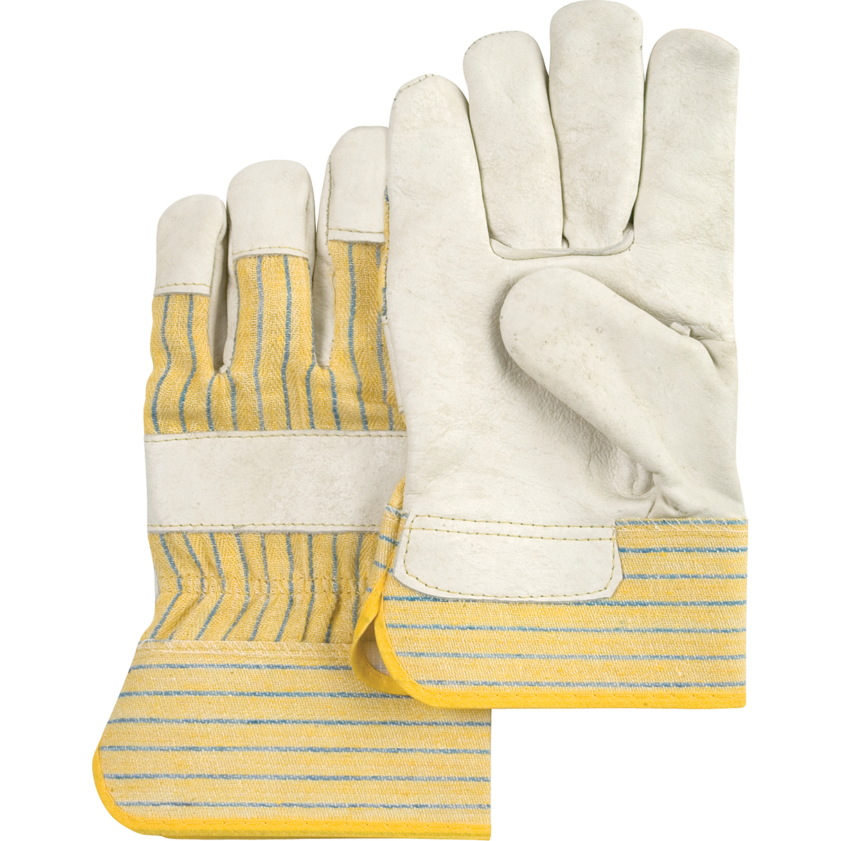 Gants d'ajusteur à paume sèche d'usage standard, t-grand, paume en cuir fleur de vache, doublure en coton