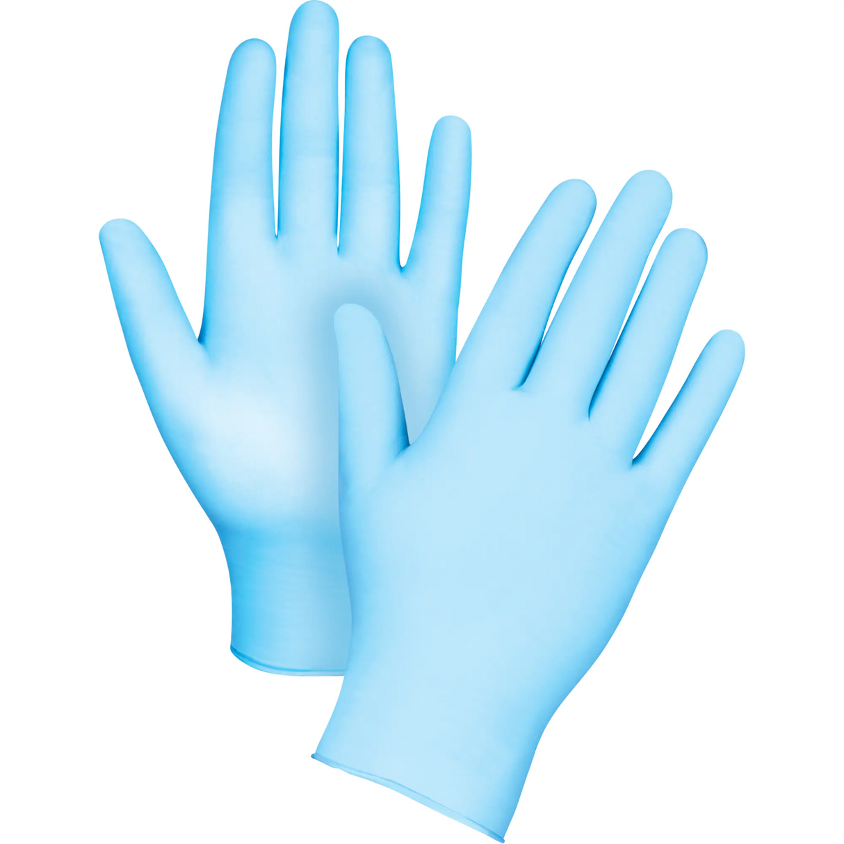 Boite de 100 gants tactiles jetables de calibre médical, Petit, Nitrile/vinyle, 4, 5 mils, Sans poudre, Bleu, Classe 2