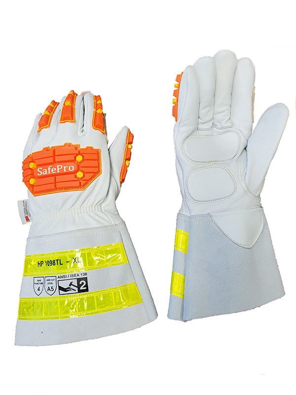 Gants d'hiver en peau de chèvre avec manchett? Gantelette