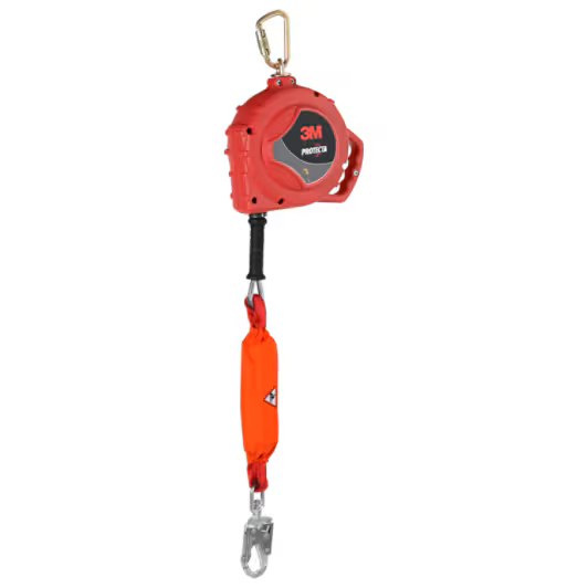 Cordage de sécurité autorétractable Rebel, 33', Acier galvanisé, Pivotant