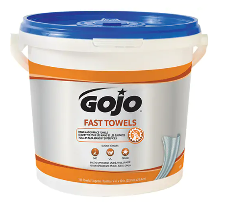 Serviettes nettoyantes Fast Wipes, 130 lingettes, 10" x 9"