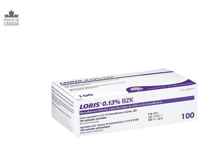 Paquet de 6 benz, chlore, 0.13% lingettes, 8"X 5"