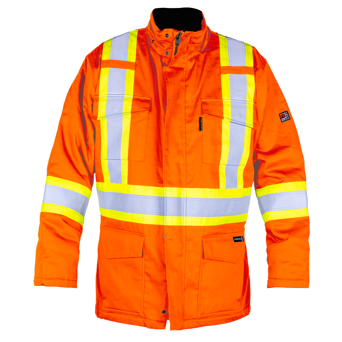 Parka ignifuge haute visibilité, Orange