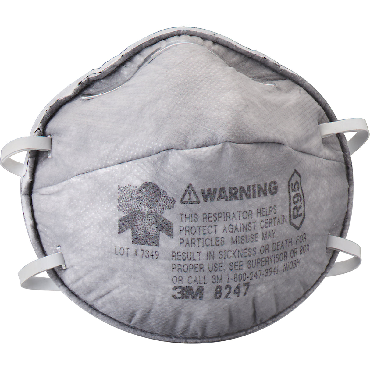 Boite de 20 respirateurs contre les particules , R95, certifié niosh