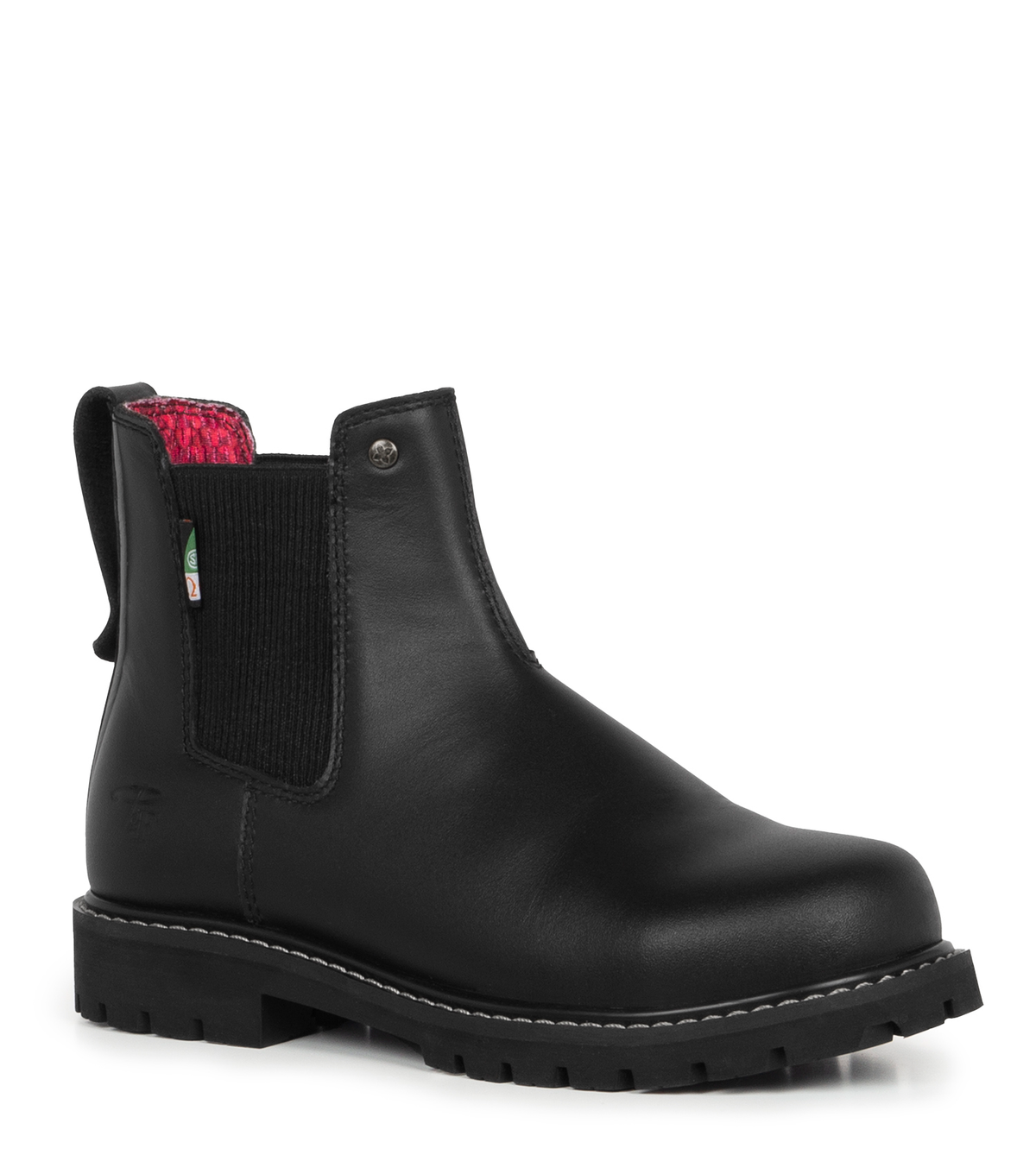 PF6006 Noir, bottes de travail 6" en cuir, cap en acier pour femme