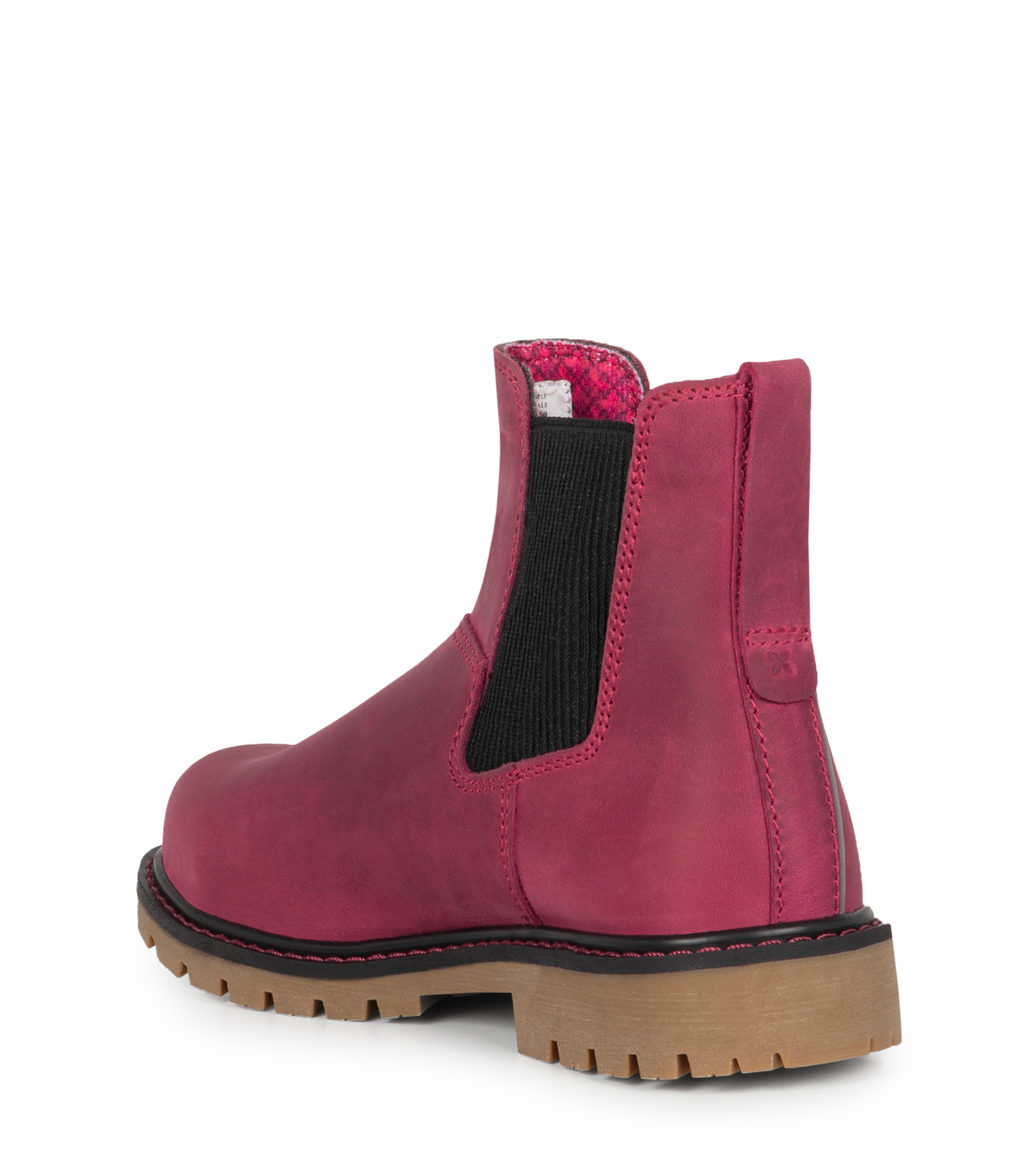 PF6008, framboise, bottes de travail 6" en cuir, cap en acier pour femme