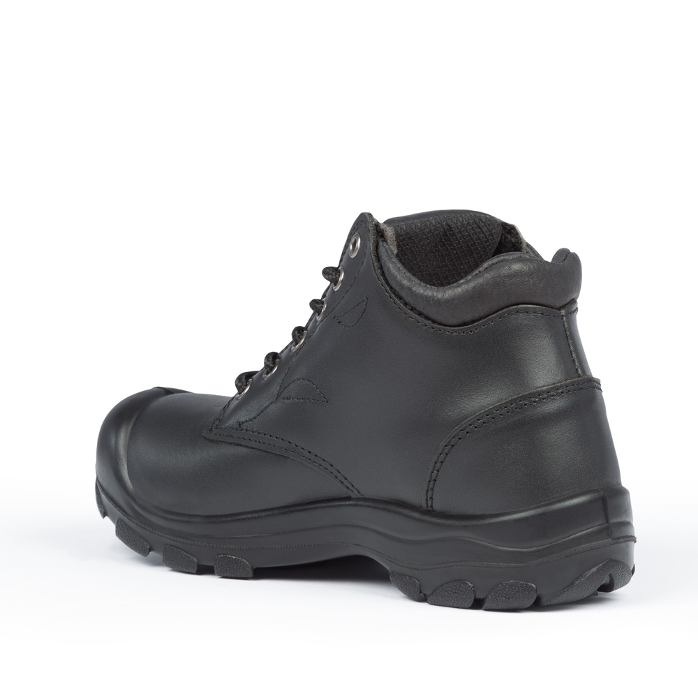 S559 Noir, bottes de travail 6" en cuir, cap en acier pour femme