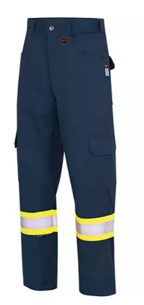 7764 Pantalons de sécurité ignifuges et résistants aux arcs électriques à haute visibilité 88/12 FR-Tech