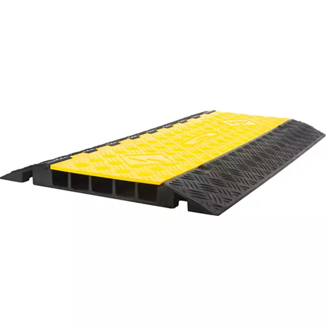 Protecteur de câbles en polyuréthane, 5 canaux, 35,43" lo x 19,69" la x 2" h
