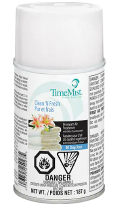 Purificateur d’air industriel TimeMist, Canette aérosol/Cartouche