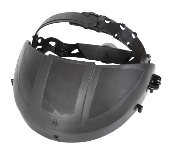 Porte-visière équipé d'un serre-tête ajustable et du système de serrage Rotor