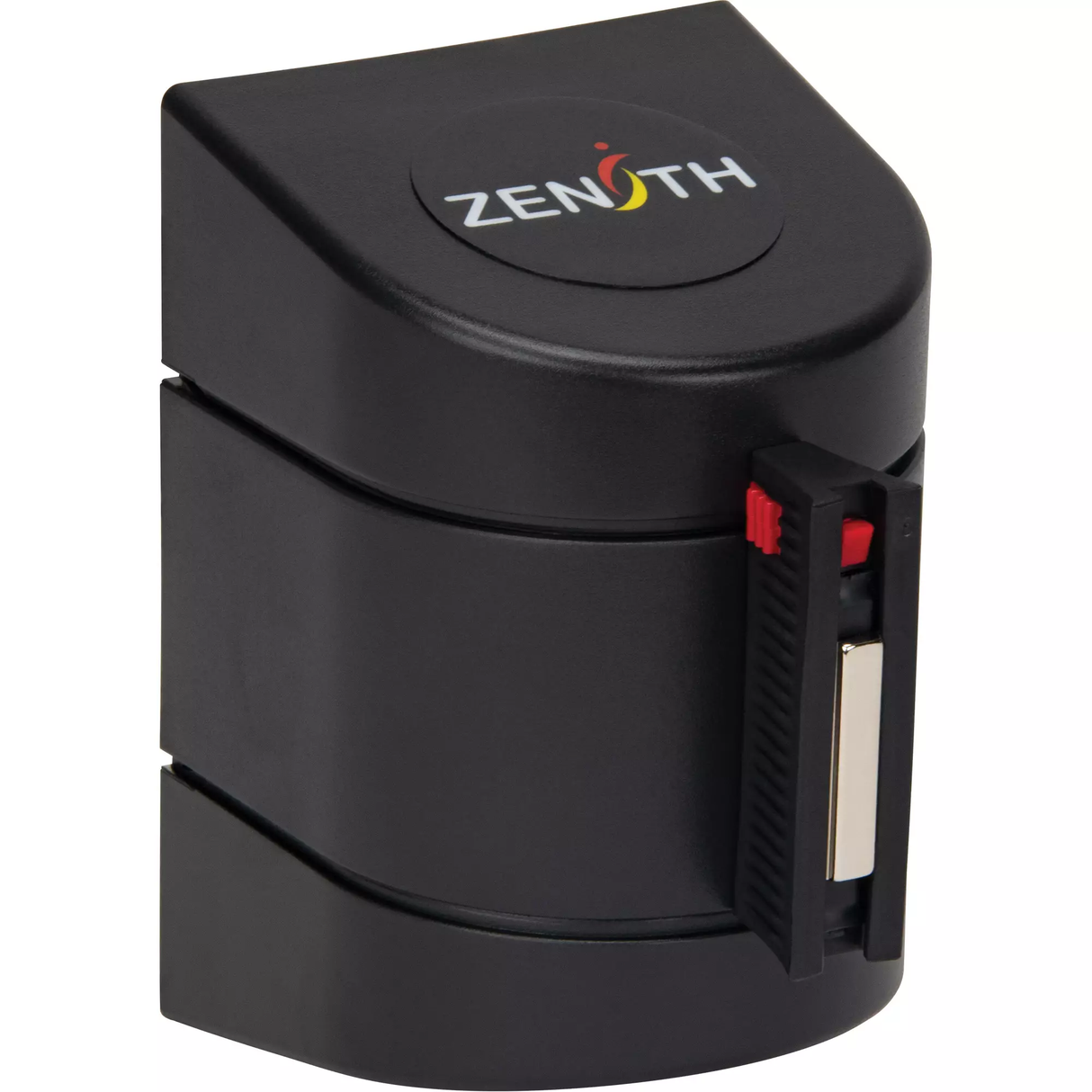 Barrière murale magnétique avec bande magnétique, Plastique, Fixation magnétique, 15', Ruban Noir et jaune