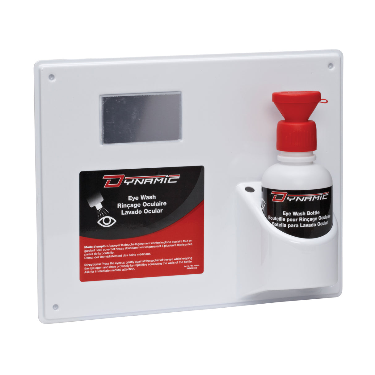 Douche oculaire avec bouteilles vides , Simple