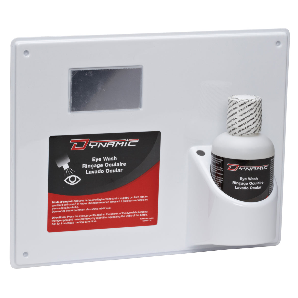 Douche oculaire avec solution isotonique , Simple