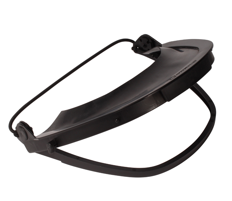 Support de protection faciale monté sur capuchon avec bande élastique
