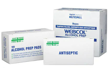 Boite de 100 tampons alcoolisés antiseptique