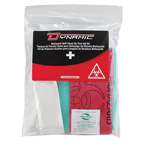 Trousse de premiers soins pour nettoyage de biorisques , Dispositif médical Classe 1, Sac en plastique refermable,''Personal''- Ziplock