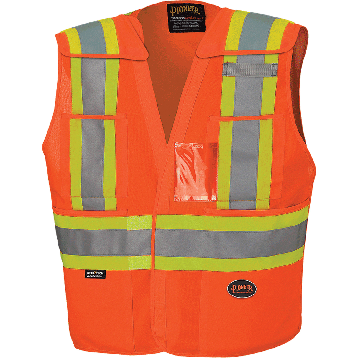 6929 Veste de sécurité détachable à épaules tombantes, Orange haute visibilité, Polyester