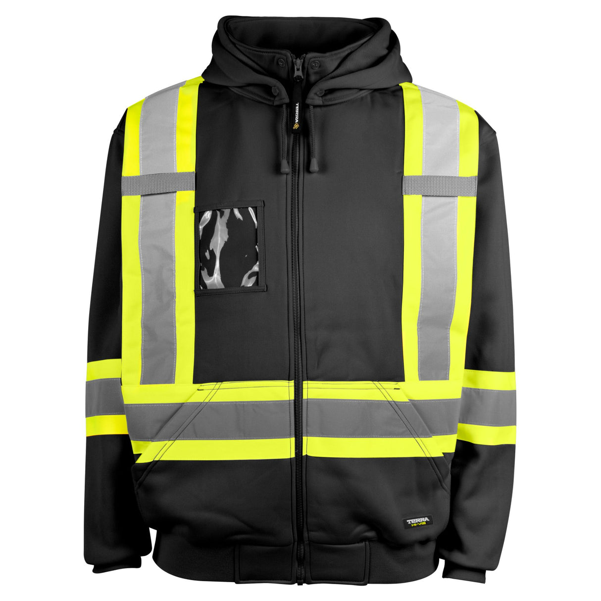 Veste à capuchon haute visibilité