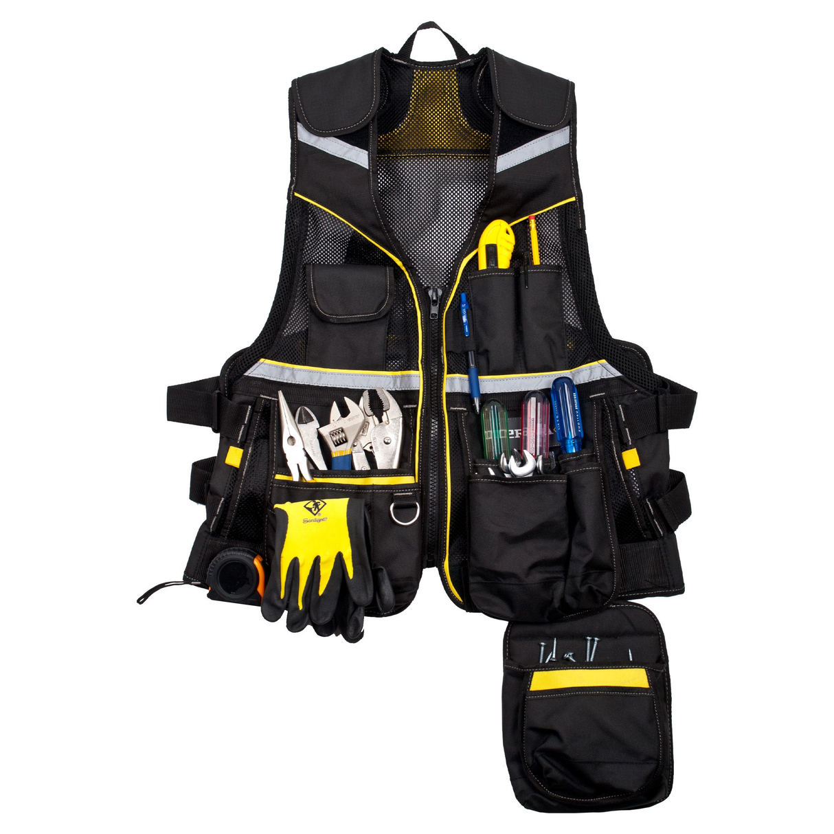 Veste porte-outils, noir, taille unique